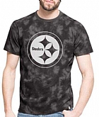 Men's Pittsburgh Steelers '47 Blackstone Men's T Shirt Black,baseball caps,new era cap wholesale,wholesale hats